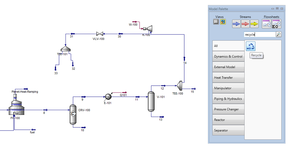 Valve setup